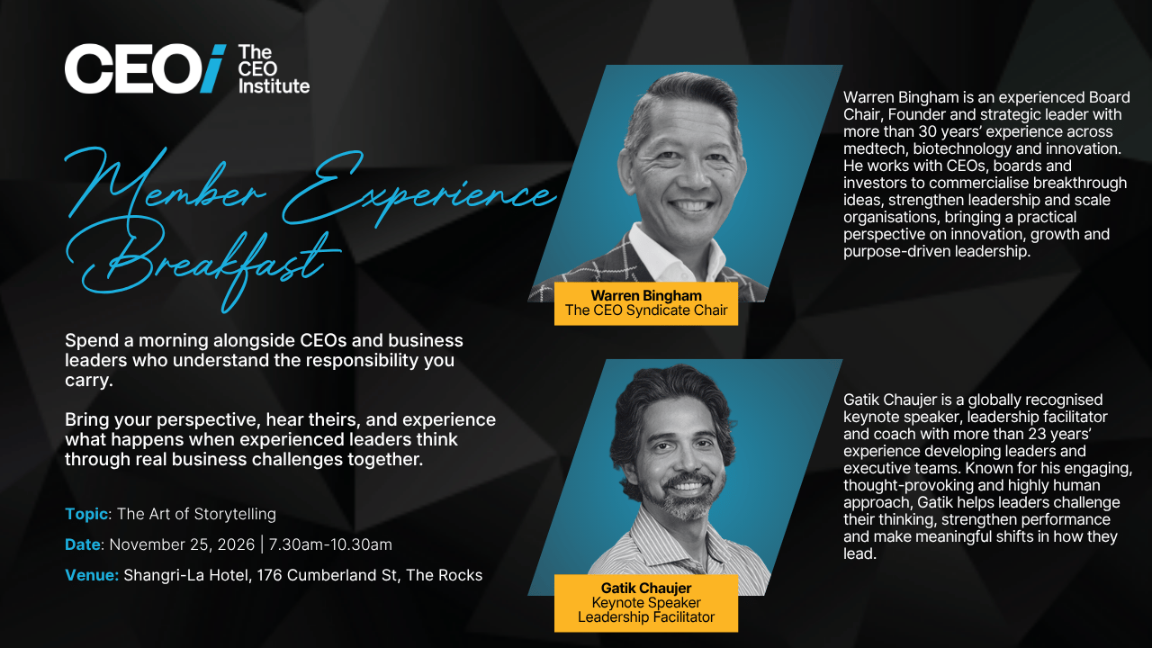 Member Experience Breakfast - NSW - November 2026